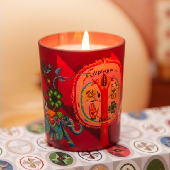Diptyque Lucky Flowers Flora Fortuna Small Holiday Candle 2.4 oz New Sealed Box - Picture 4 of 9